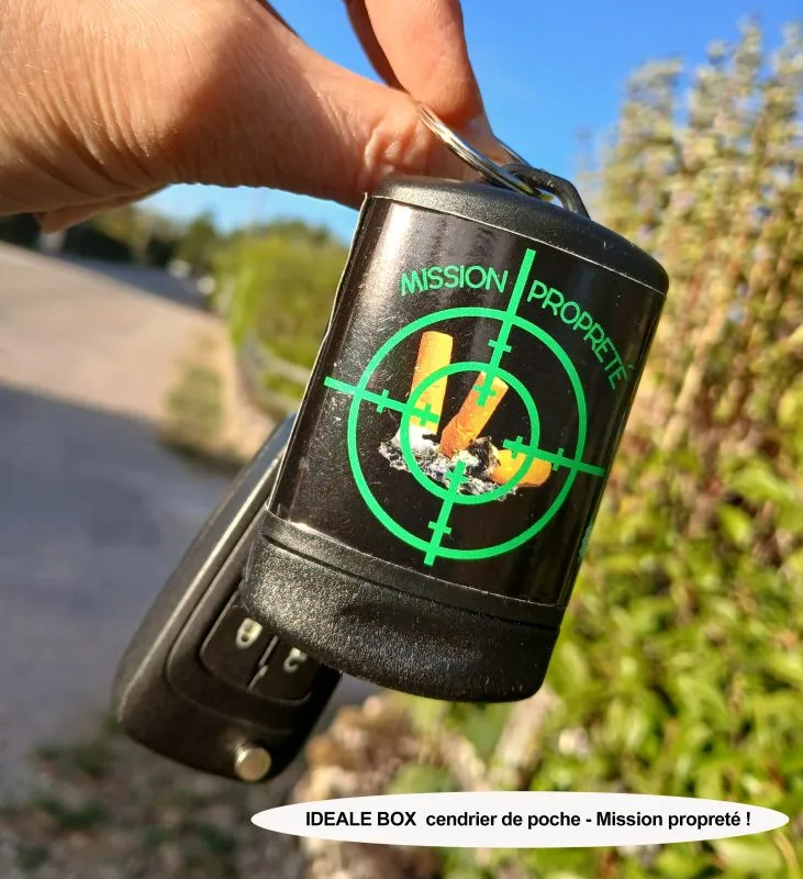 Cendrier de poche IDEALE BOX : une solution durable pour lutter contre la pollution des mégots