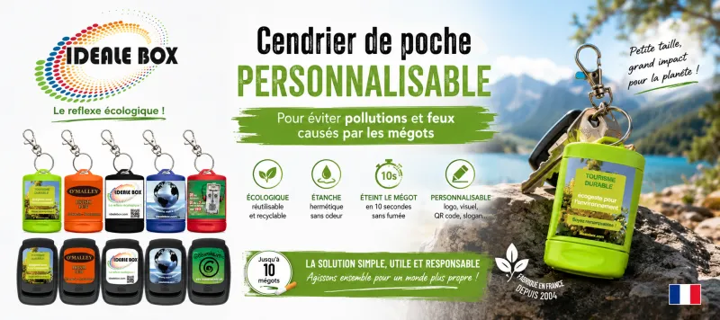 IDEALE BOX cendrier de poche : le petit geste qui change tout pour éviter les mégots dans la nature